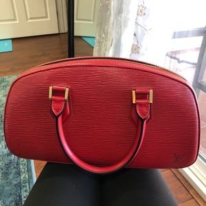 Luis Vuitton red epi jasmin bag